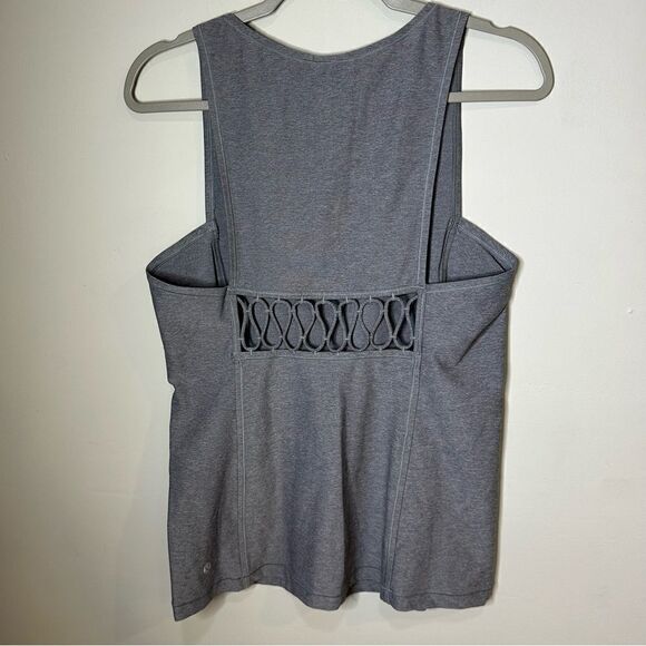 Lululemon Athletica Sweaty Or Not Tank Top Luxtreme Heathered Slate Grey - Picture 2 of 6